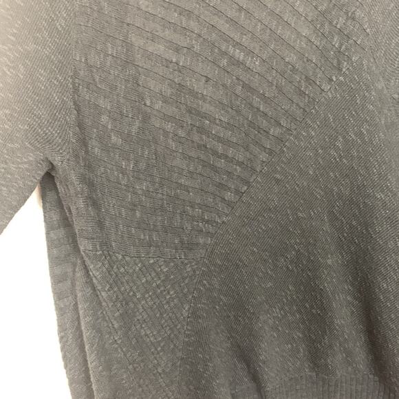 Eileen Fisher womens XS cardigan linen blend gray open front sweater casual mini - Picture 9 of 9